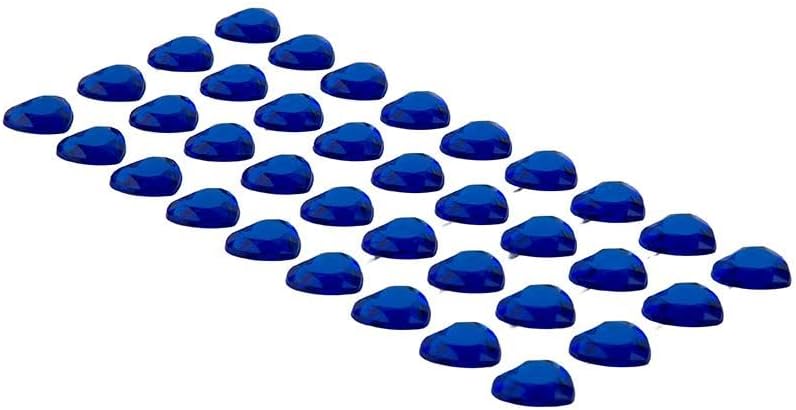 Daiso Blue Heart-Shaped Decorative Stickers for Crafting and Scrapbooking - Image 2